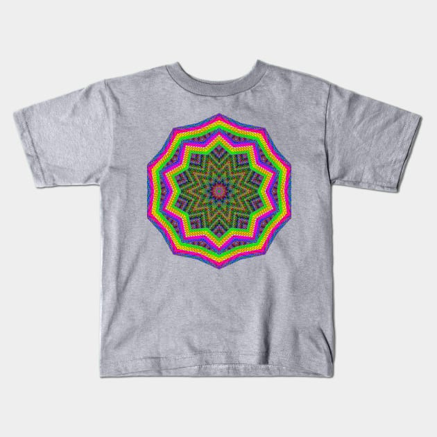 dragon mandala Kids T-Shirt by indusdreaming